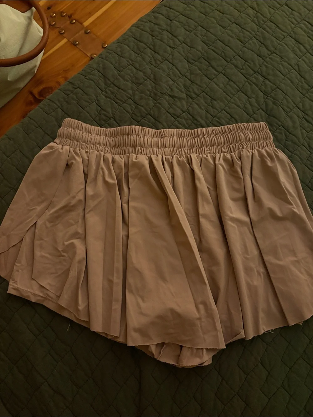 Women's Dusty Rose Athletic Shorts with Drawstring